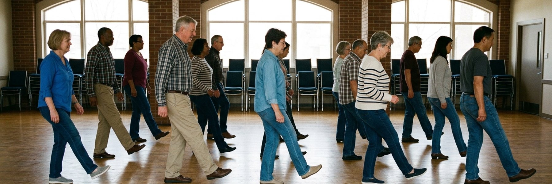 Beginner Line Dance at J Ray Shute