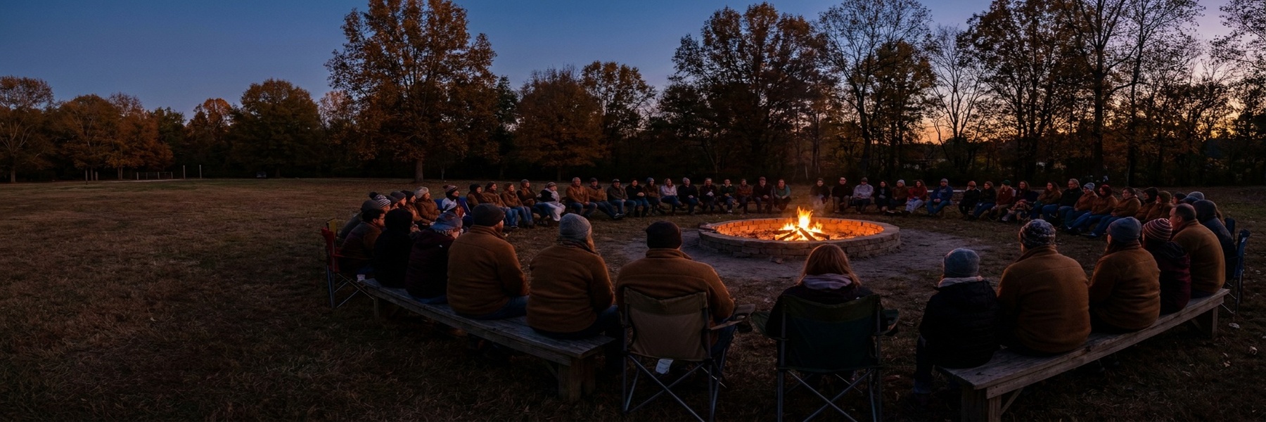 Retro Halloween by the Campfire