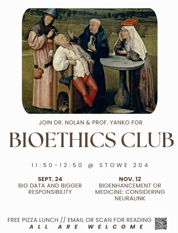 Bioethics Club: Bioenhancement or Medicine: Considering Neuralink