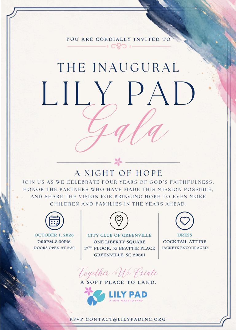 Lily Pad: A Soft Place to Land Annual Gala | Greenville