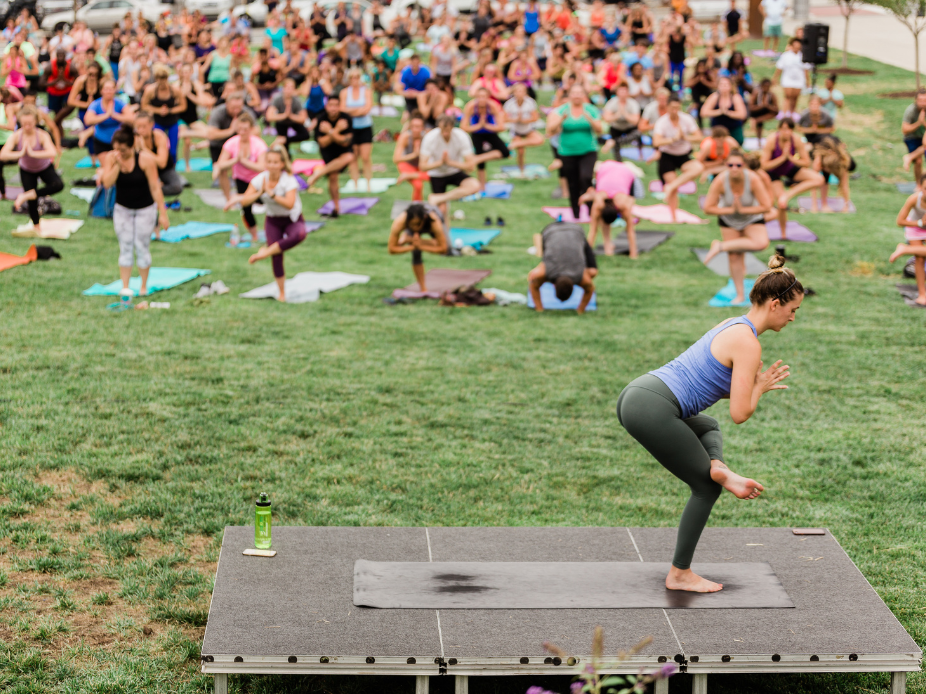 Sunset Salutations: Lotus Yoga
