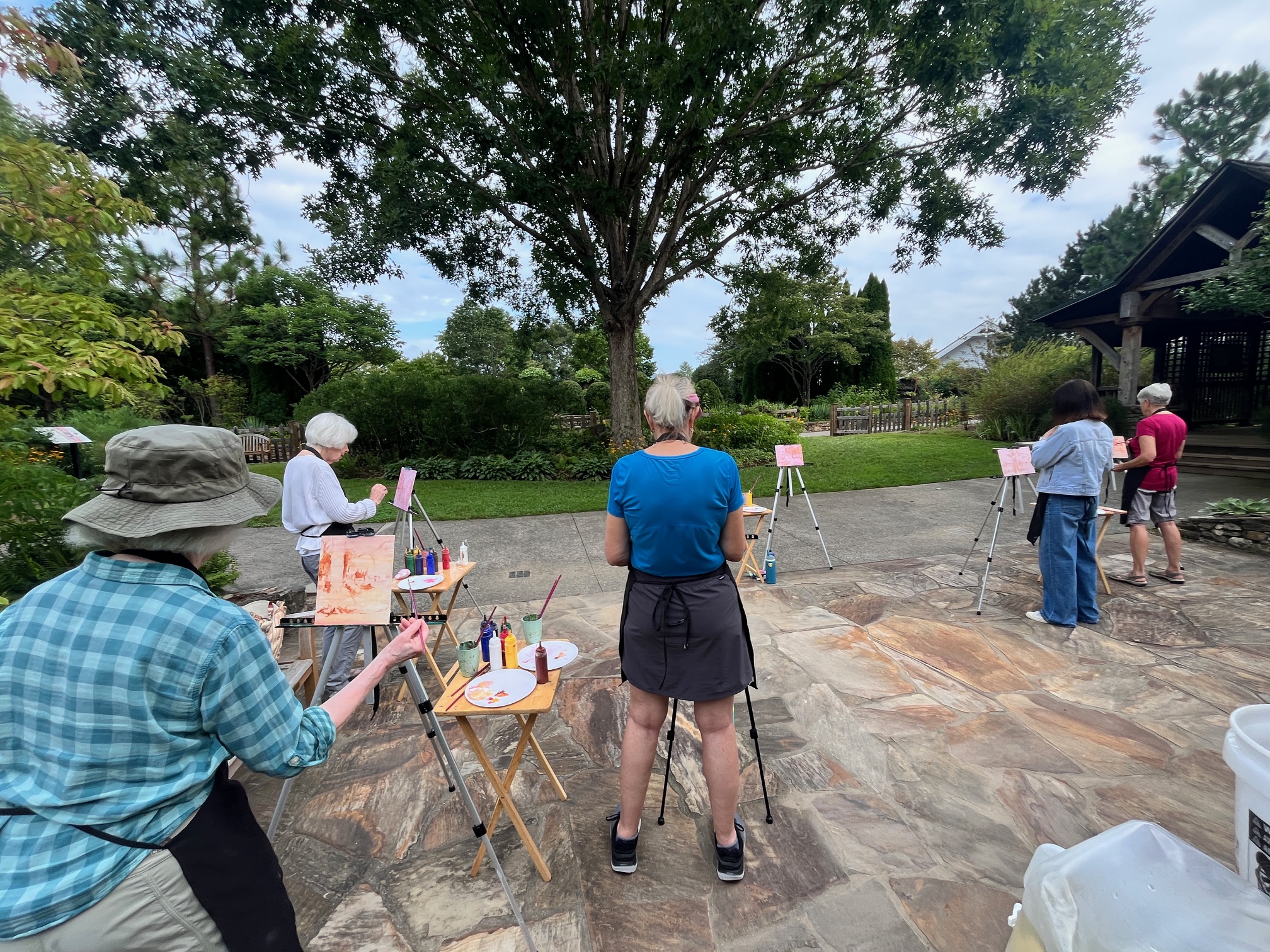 Autumn Plein Air Painting in the Gardens