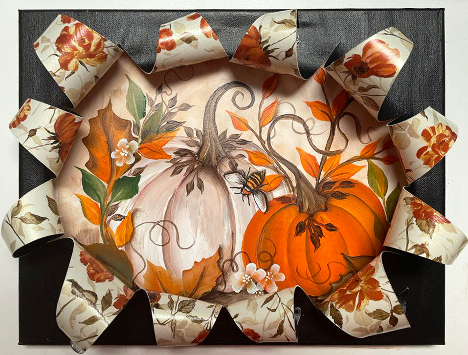 Adult craft: Fall Busted Canvas @Hampstead Branch