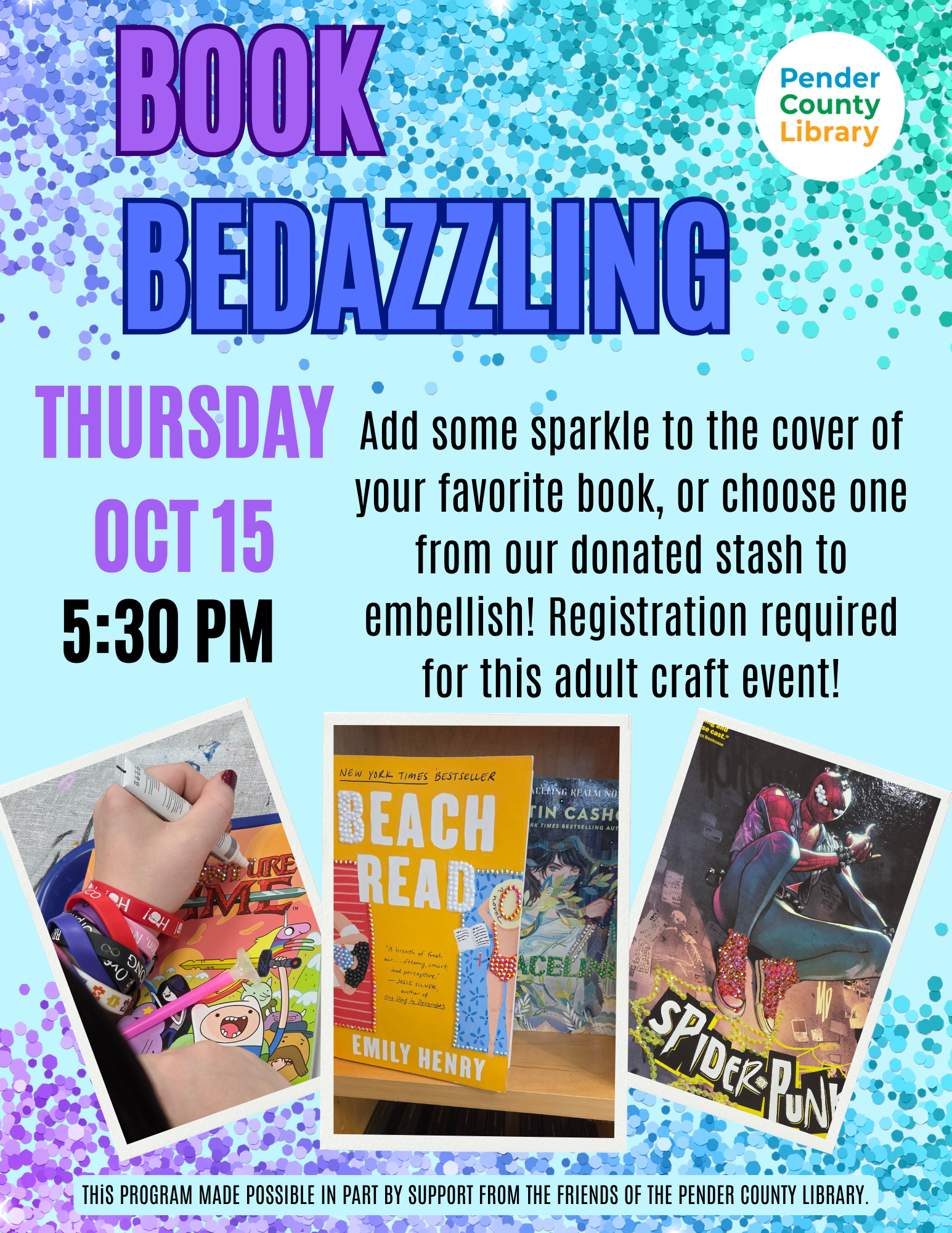 Adults: Book Bedazzling