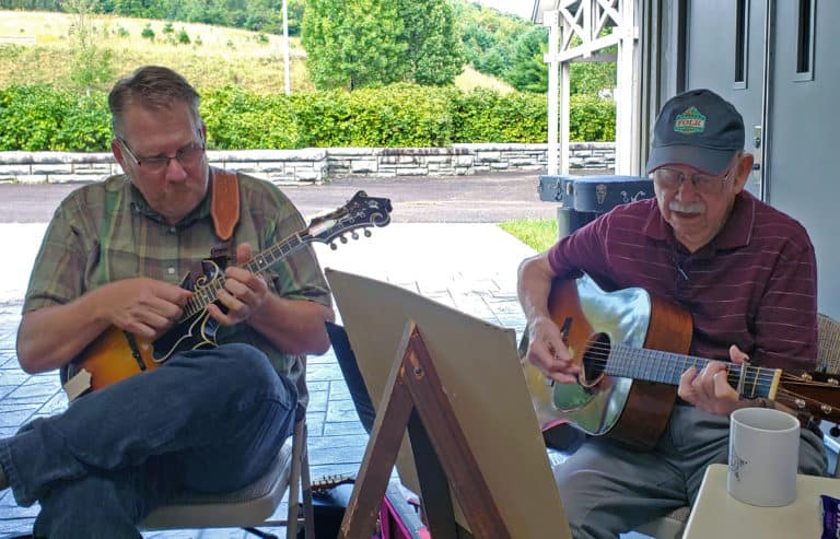 Scott Freeman & Willard Gayheart at the Blue Ridge Music Center