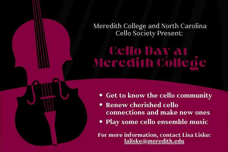 Cello Day at Meredith College with NCCS